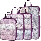 Cambond Compression Packing Cubes for Travel - Lightweight Expandable Travel Bags Luggage Organizers Travel Essentials Compression Cubes for Travel Space Saver for Carry on Suitcases Organizer