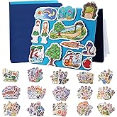 CHEFAN Felt Board Bible Stories, 16 Story Set for Kids | 16 Bible stories with storage binder for Flannel Board Stories, Bible activities, Sunday School and kids' learning.