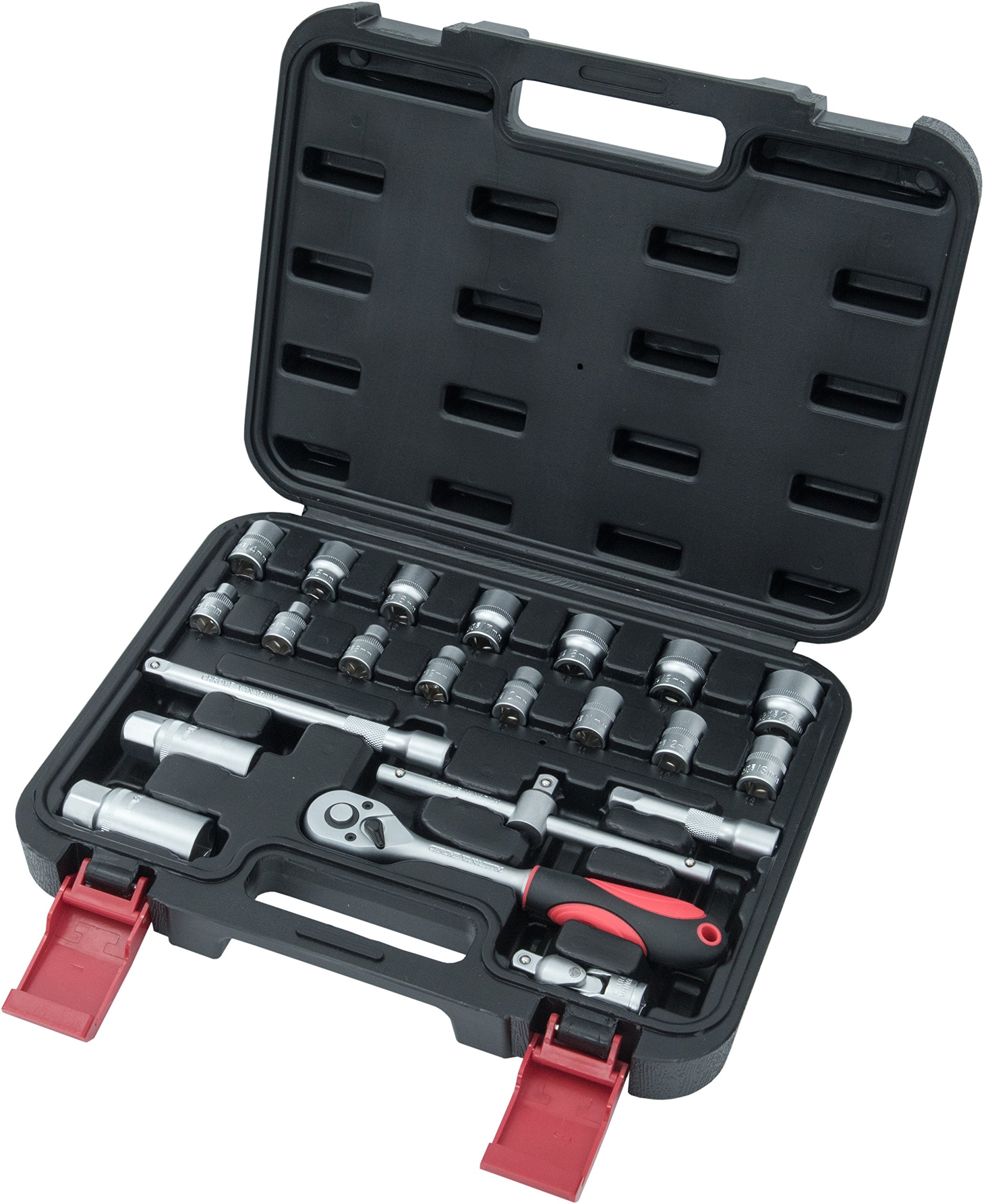 Socket Wrenches Set 3/8" 22-Piece in Plastic case