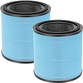 AP0601 Replacement Filters Compatible with AIRTOK Air Puri-fier, 4-in-1 H13 True HEPA Filters, High-Efficiency Activated Carbon Filter, AP0601-RF 2 Pack