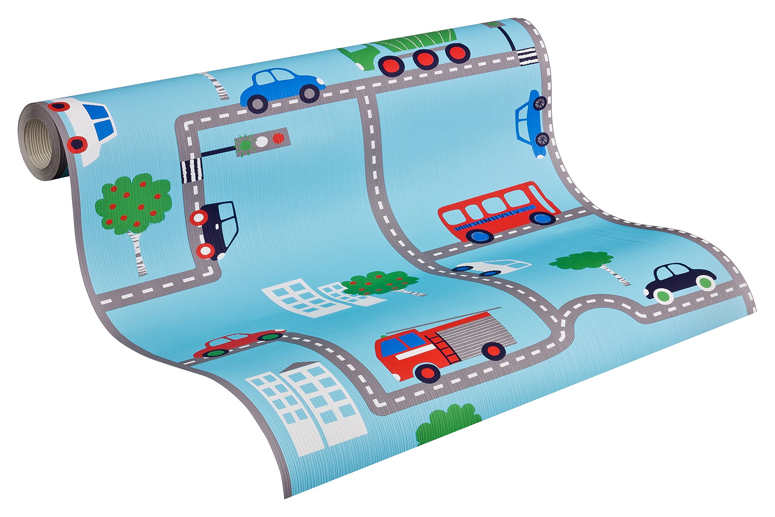 A.S. Creation 93632-1 Boys and Girls Transport Wallpaper