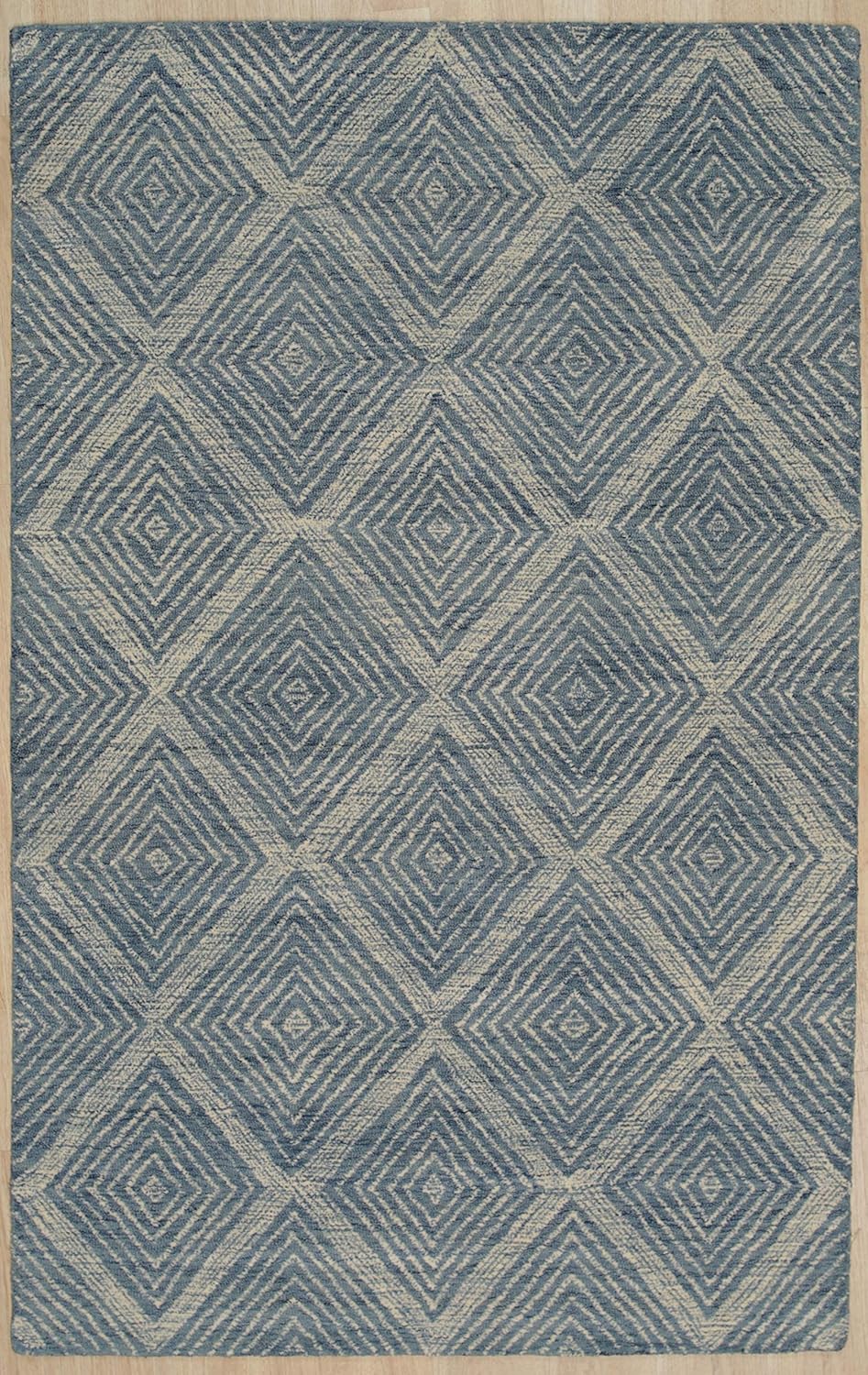 Amazon Com Eorc Area 5 X 8 Hand Tufted Wool Contemporary Rugs Transitionalrugs Blue Furniture Decor
