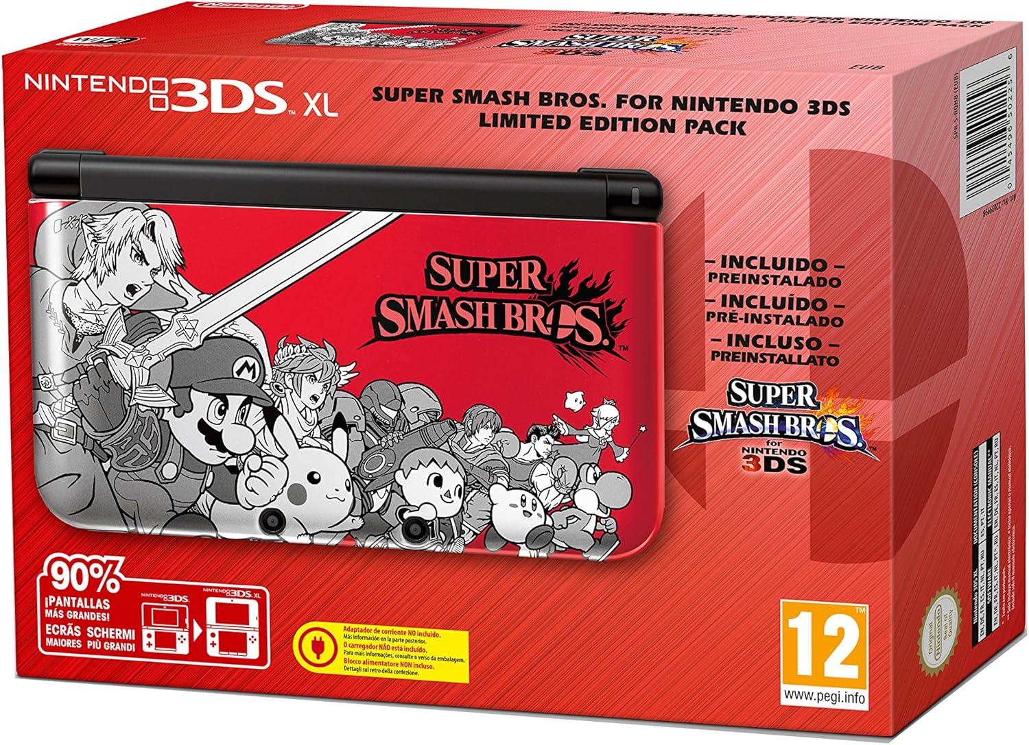 Nintendo 3DS XL Console + Super Smash Bros (Limited Edition) Amazon