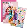 Hallmark Birthday Card - Disney Princesses Design with Sticker Sheet