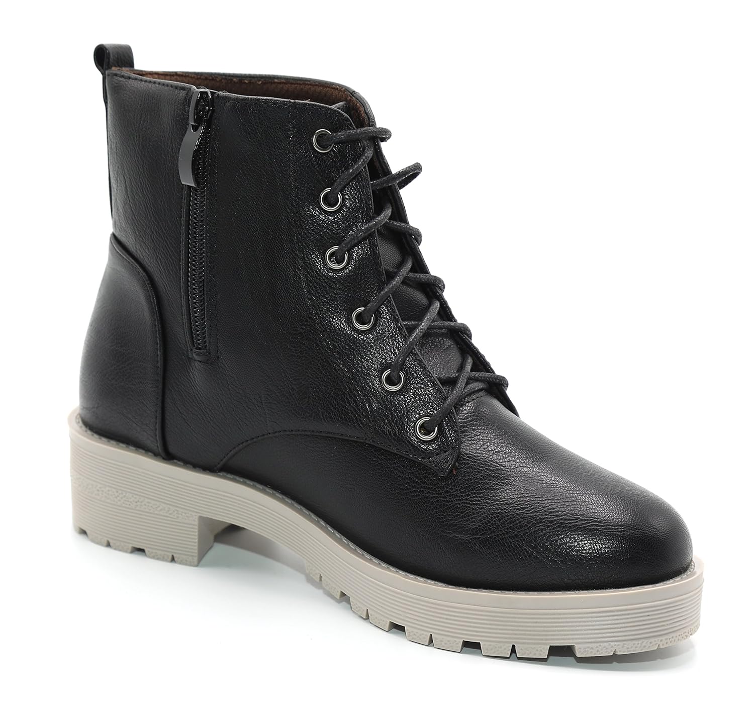 brauch women's black laces boots