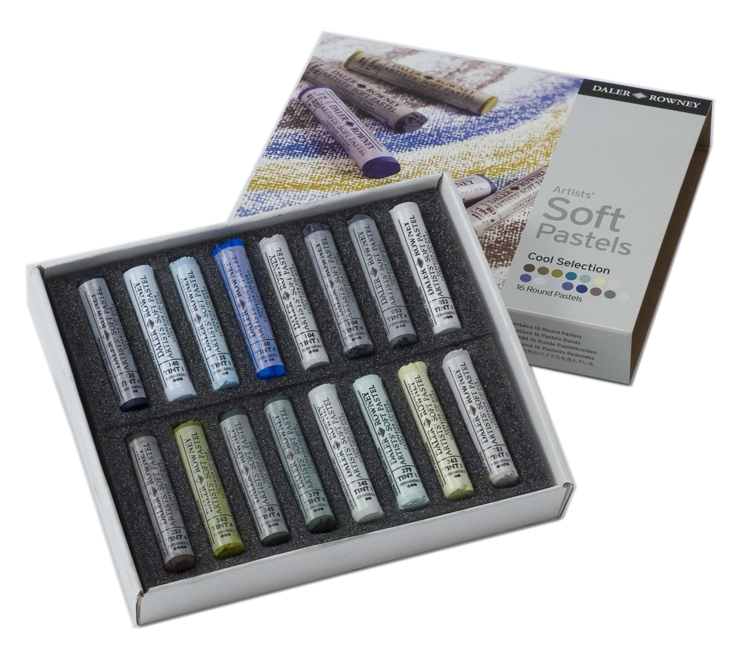 Daler Rowney 153903016 Cool Soft Pastel Set (Pack of 16) — image 1