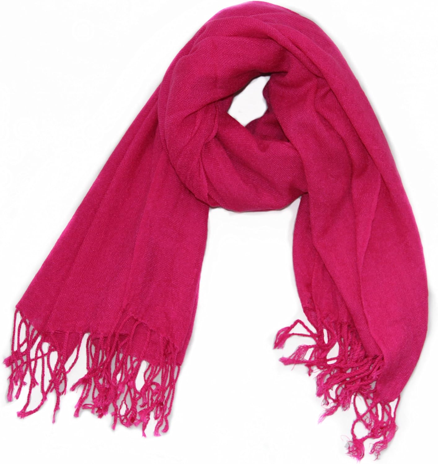 Soophen Pashmina Scarf Beautiful Solid Colors - White at  Women’s Clothing store
