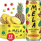 Mela Watermelon Water - Watermelon Juice, 100 Percent Natural Fruit Juice with Vitamin C, Electrolytes, Antioxidants - Coconut Water Alternative, Gluten-Free (Pineapple, 11.15 fl oz, 12-pack)