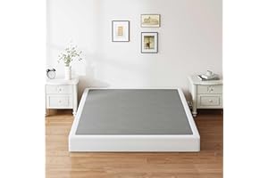 ZIYOO King Box Spring and Cover 9 Inch High Profile Metal Boxspring Easy Assembly,Mattress Foundation/Heavy Duty Metal Steel Structure/Quiet Noise-Free Accessory