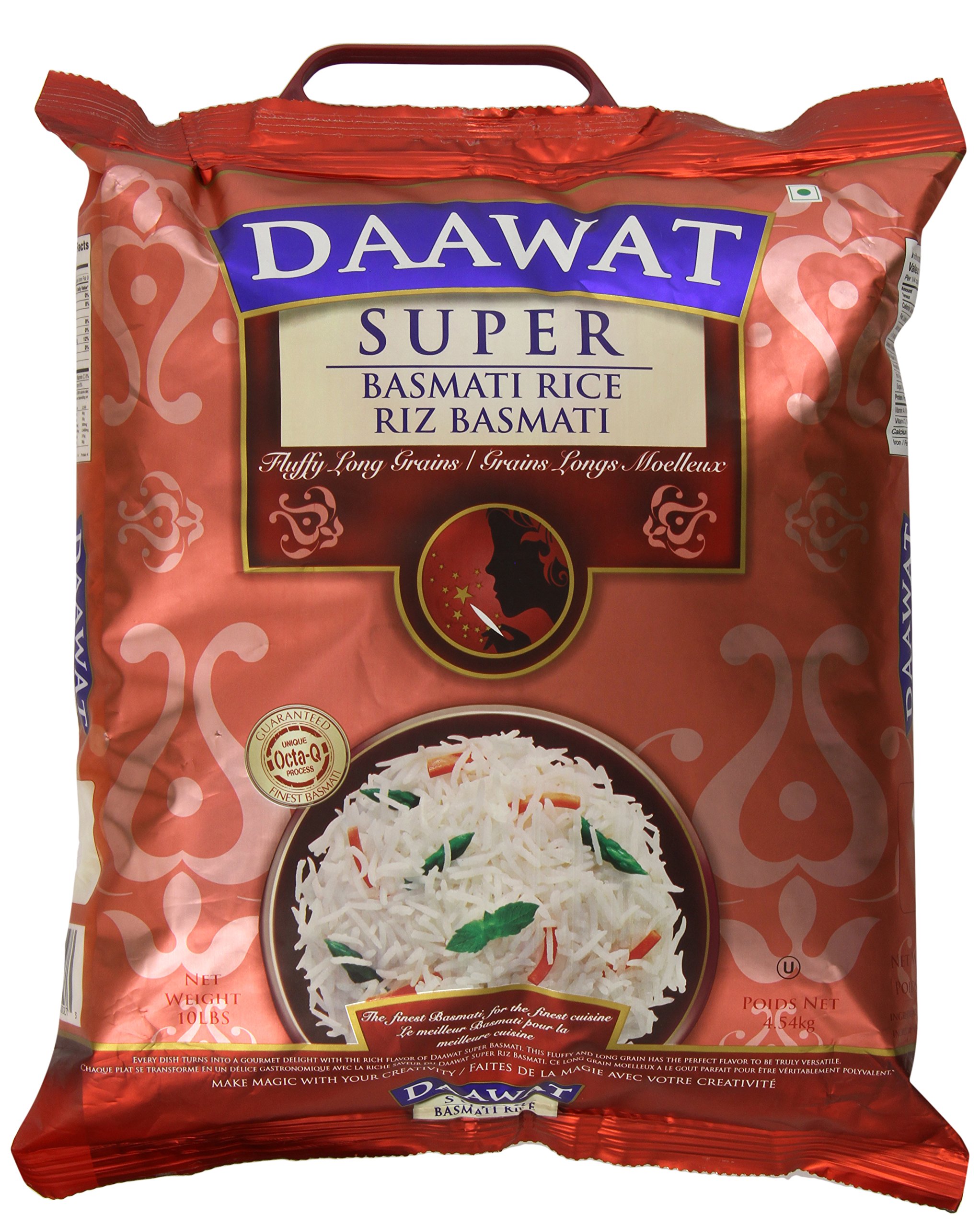 Daawat Super Basmati Long Grain Rice, 10 Pound Buy Online in United Arab Emirates at desertcart