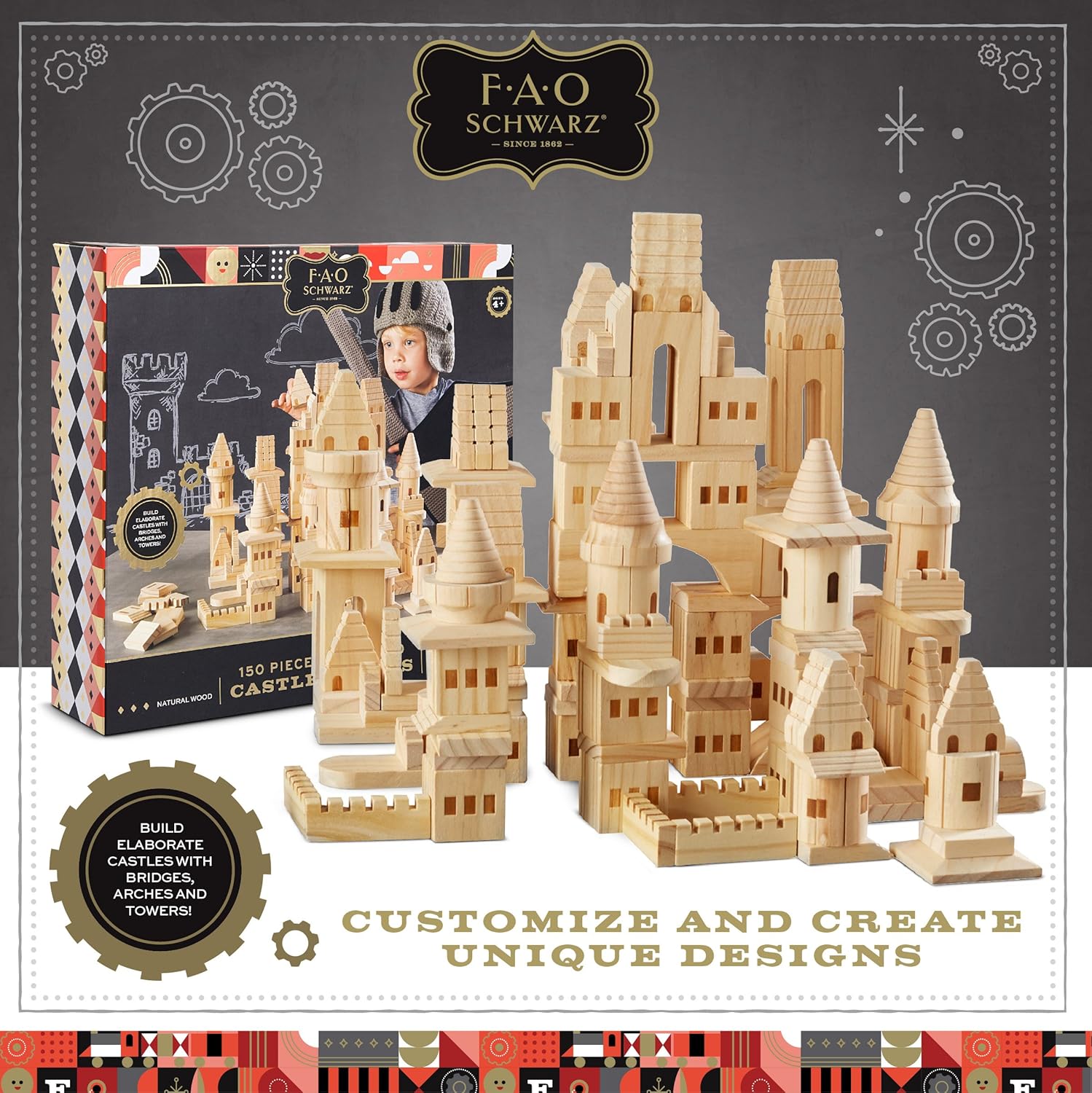 fao schwarz wooden castle blocks