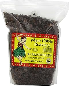 Maui Coffee, Coffee Hawaii Blend 100 Percentage, 8 Ounce