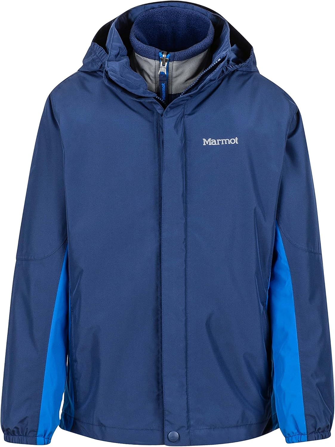 Marmot Boys' Northshore Waterproof Hooded Rain Jacket with Removable Fleece Liner: Clothing