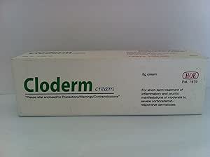 3 Pack Cloderm cream 5 grams short term treatment inflammatory pruritic manifestations moderate ...