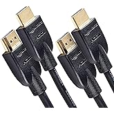 �鶹�� Basics High-Speed HDMI Cable (18 Gbps, 4K/60Hz) - 10 Feet, Pack of 2, Black