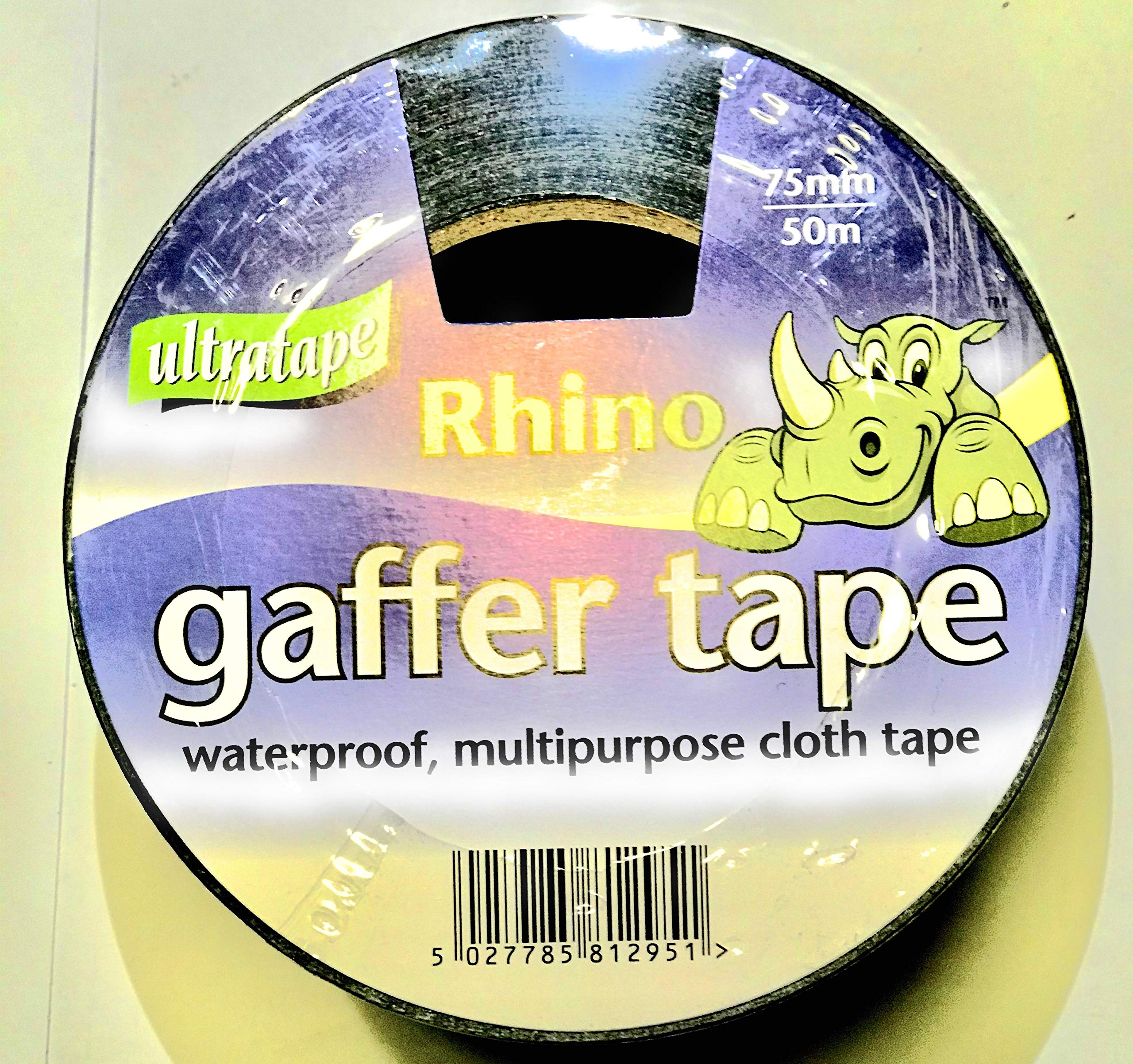 UltraTape 75MM X 50M Black Cloth Tape