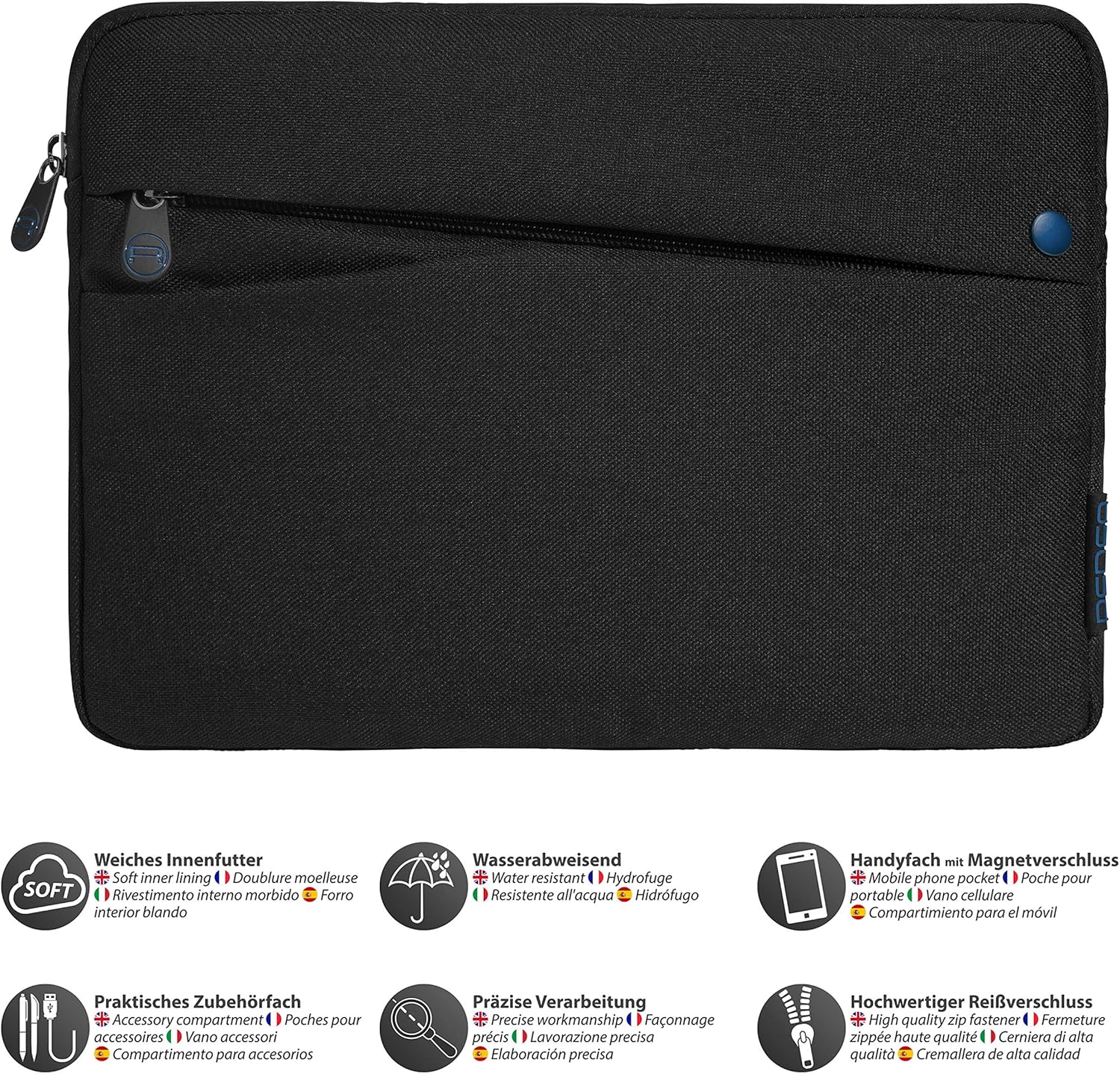 PEDEA Tablet Case 9-11 Inch Case for iPad Pro 11 Inch 2025 M4/M2/M1, iPad Air 11 Inch M3/M2 2024, iPad A16, Galaxy Tab S10FE - Image 4