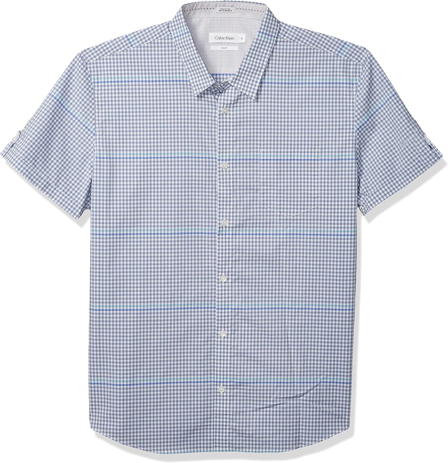 calvin klein short sleeve button down shirts