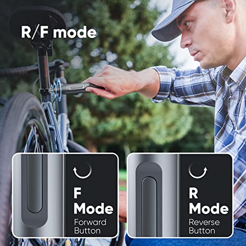 Electric Screwdriver, PKEY Mini Electric Screwdriver Cordless with 10 Magnetic Bits, Type-C Rechargeable 1500mAh Battery, Portable Repair Tool Kit for Door Lock, Computer, Bicycle, Printer, Appliances