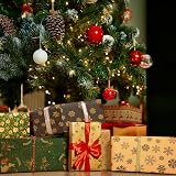 Kraft & Co Christmas Wrapping Paper 2 Pack 44.5cm x 25m Kraft Paper 100gsm view 8