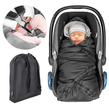 Noir Nid D Ange Rembourre Et Douillet Pour Cosy En Polaire Thermique Zamboo Couverture Enveloppante Pour Siege Auto Par Ex Bebe Confort Cybex Kiddy Sieges Auto Et Accessoires Auto Et Moto