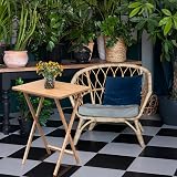 Premier Snack Table 65x49x39 cm Rubberwood Folding Desk Laptop Study view 4