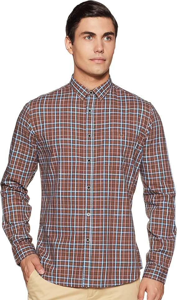 Buy Van Heusen Men's Slim fit Casual Shirt at Amazon.in
