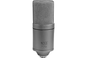 MXL 770 Condenser Microphone for Podcasting, Singing, Home Studio Recording, Gaming & Streaming | XLR | Large Diaphragm | Car