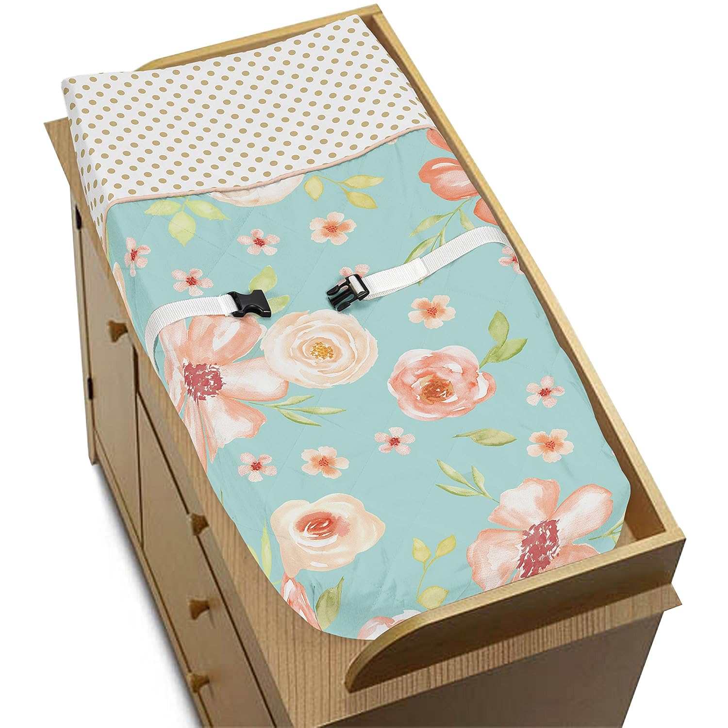 peach changing pad cover