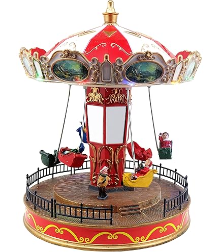 Amazon.com: Lemax Christmas Cheer Carousel, Battery Operated (4.5V