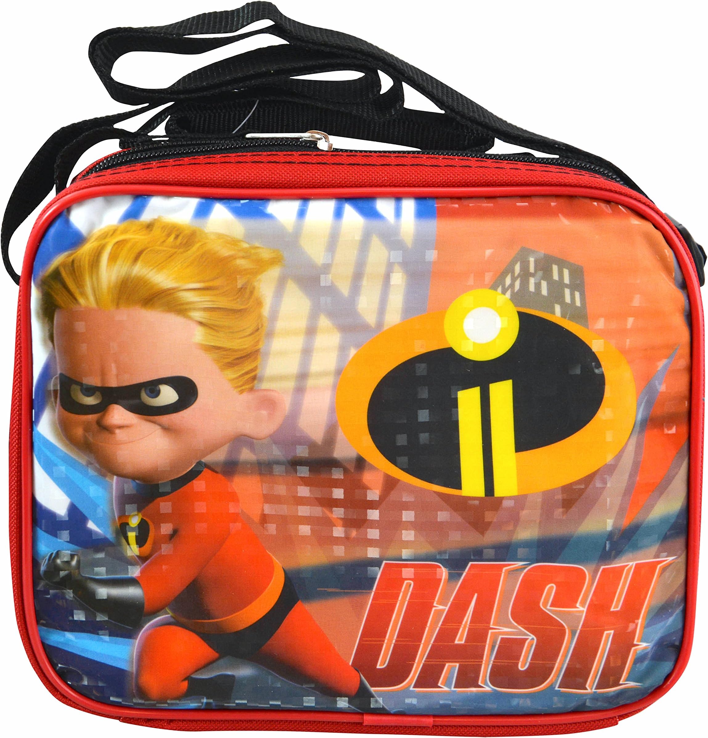 Disney Pixar Incredibles 2"Dash" Soft Rectangle Lunch Bag with Padded Top Handle