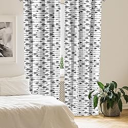 Lunarable Arrows Window Curtains, Sketchy