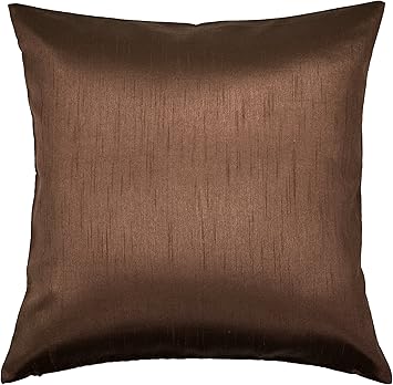 Amazon Com Aiking Home Solid Faux Silk Euro Sham Pillow Cover