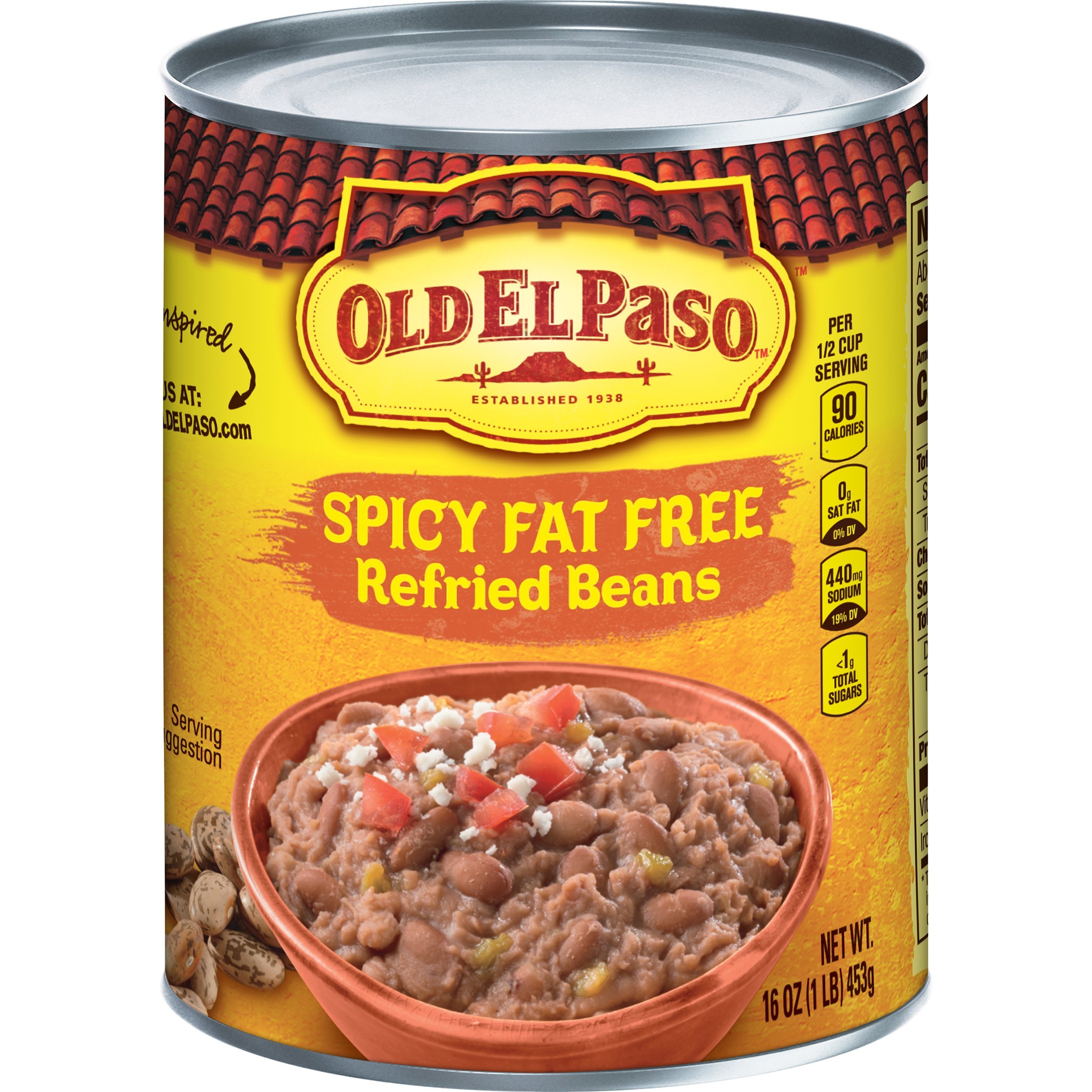 canned refried beans nutrition