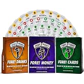Fore! Cards 3 Game Bundle &ndash; Fun and Strategic On-Course Golf Games for Groups &ndash; Games for Every Type of Golfer &ndash; Gift for Men and Women &ndash; Interactive On-Course Golf Card Games