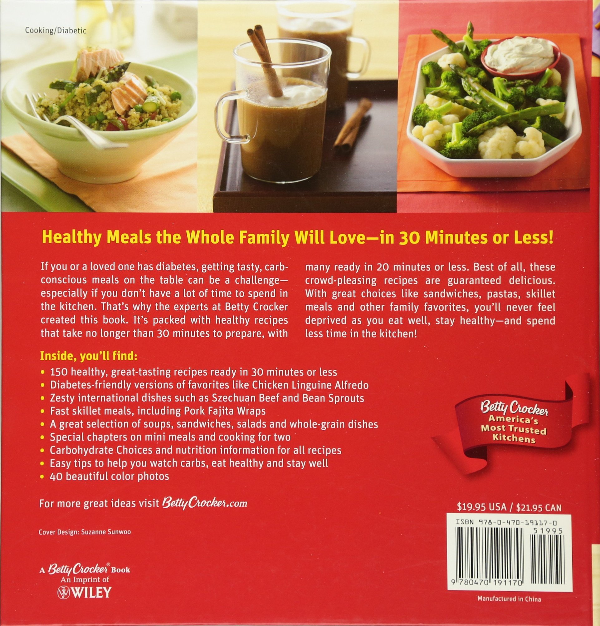 Betty Crocker 30 Minute Meals For Diabetes Betty Crocker Cooking Betty Crocker 9780470191170 Amazon Com Books