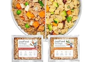 JustFoodForDogs Frozen Fresh Dog Food Topper, Variety Pack, Beef & Turkey Human Grade Dog Food Recipes, 5.5 oz (Pack of 18)