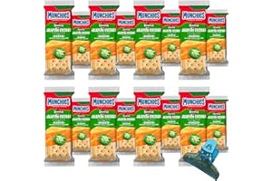 Munchies Jalapeno Cheddar Sandwich Crackers - Spicy Snack Packs, 16 Counts. With a clip bag by GhosTriseS.