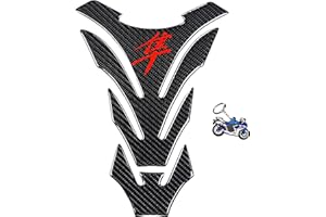 REVSOSTAR Real Carbon Fiber Motorcycle Tank Pad Gas Oil Fuel Tank Pad Vinyl Decal Tank Protector Motorcycle Stickers For HAYABUSA All Models