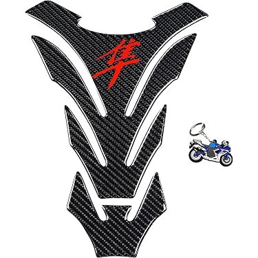 Bike It Motorcycle Tank Pad Protectors – 24pcs Black Spot & Stripe Kit