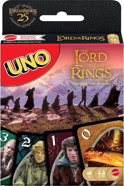 Mattel Games UNO The Lord of the Rings Card Game, Ages 7+, 2-10 Players