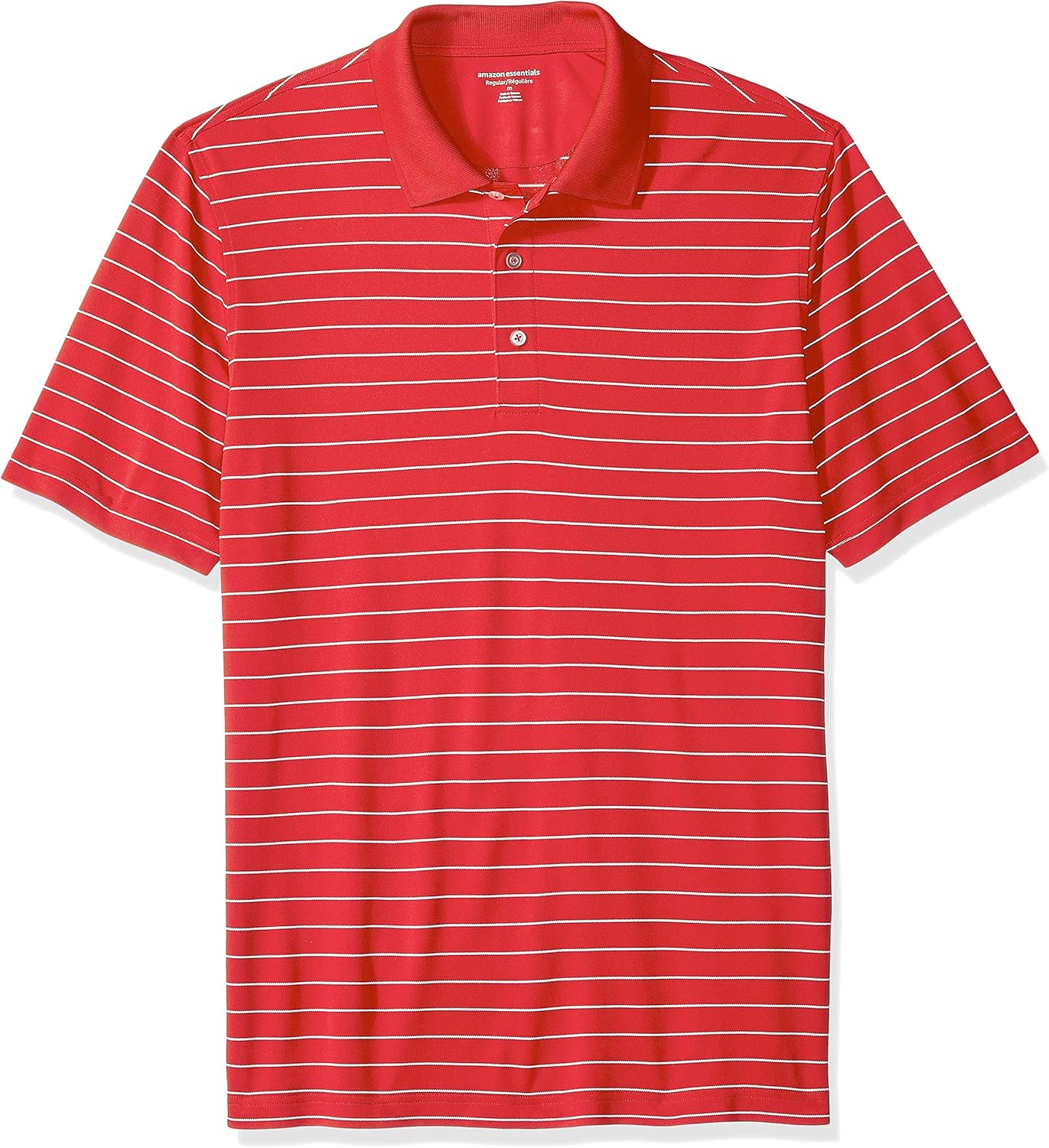  Essentials Men's Regular-fit Quick-Dry Golf Polo Shirt: Clothing