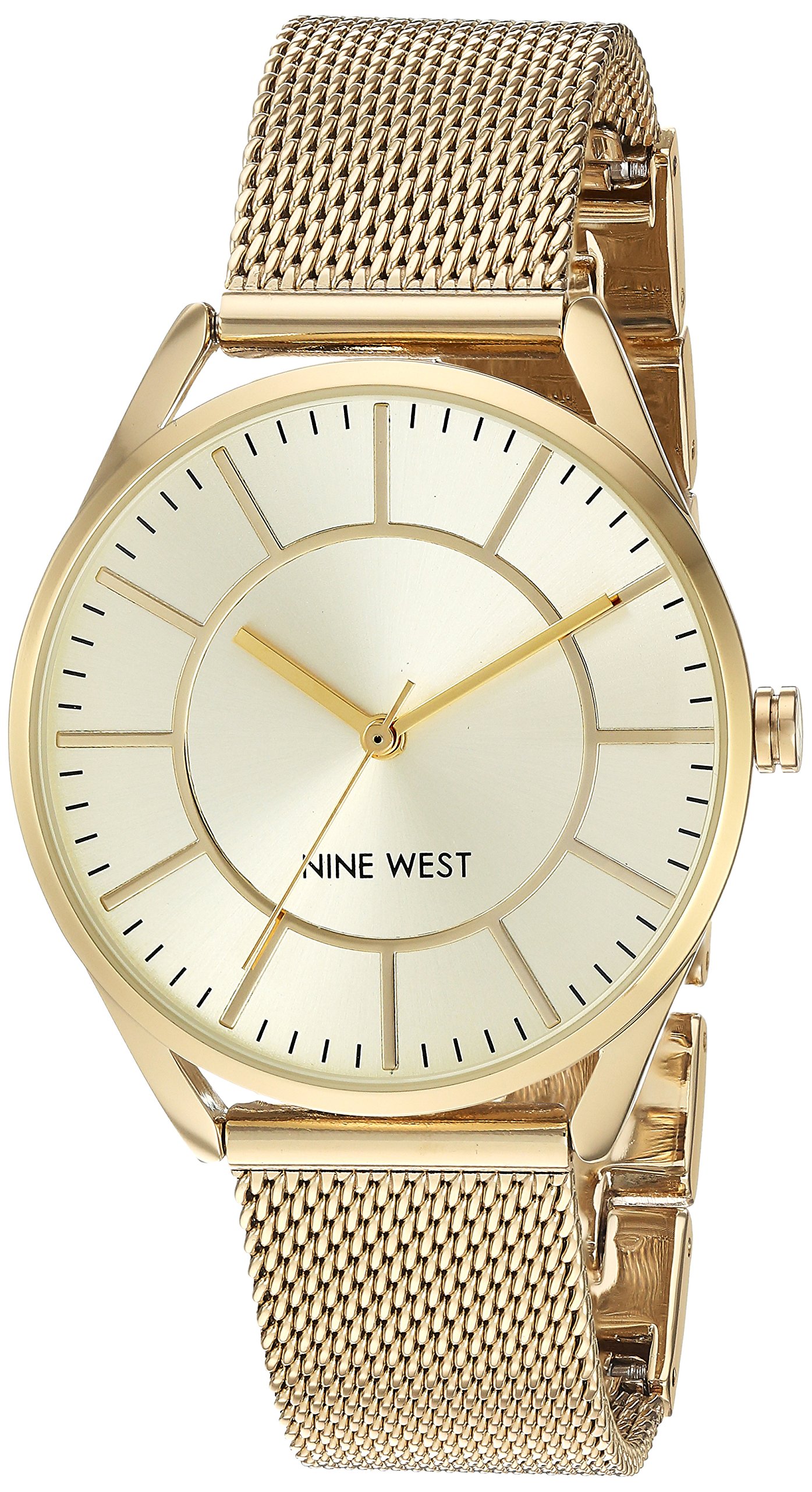 Nine West Women's Mesh Bracelet Watch, NW/1922CHGB