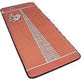 MediCrystal Far Infrared Professional Amethyst Mat 71"L x 32"W - Natural Crystals - Adjustable 86-158°F (30-70°C) FIR Heating Pad - Hot Stone Therapy - Negative Ions - Original Manufacturer
