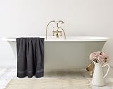 Utopia Towels Premium Jumbo Bath Sheet 90x180 cm 2 Pack Grey 100% Cotton view 7