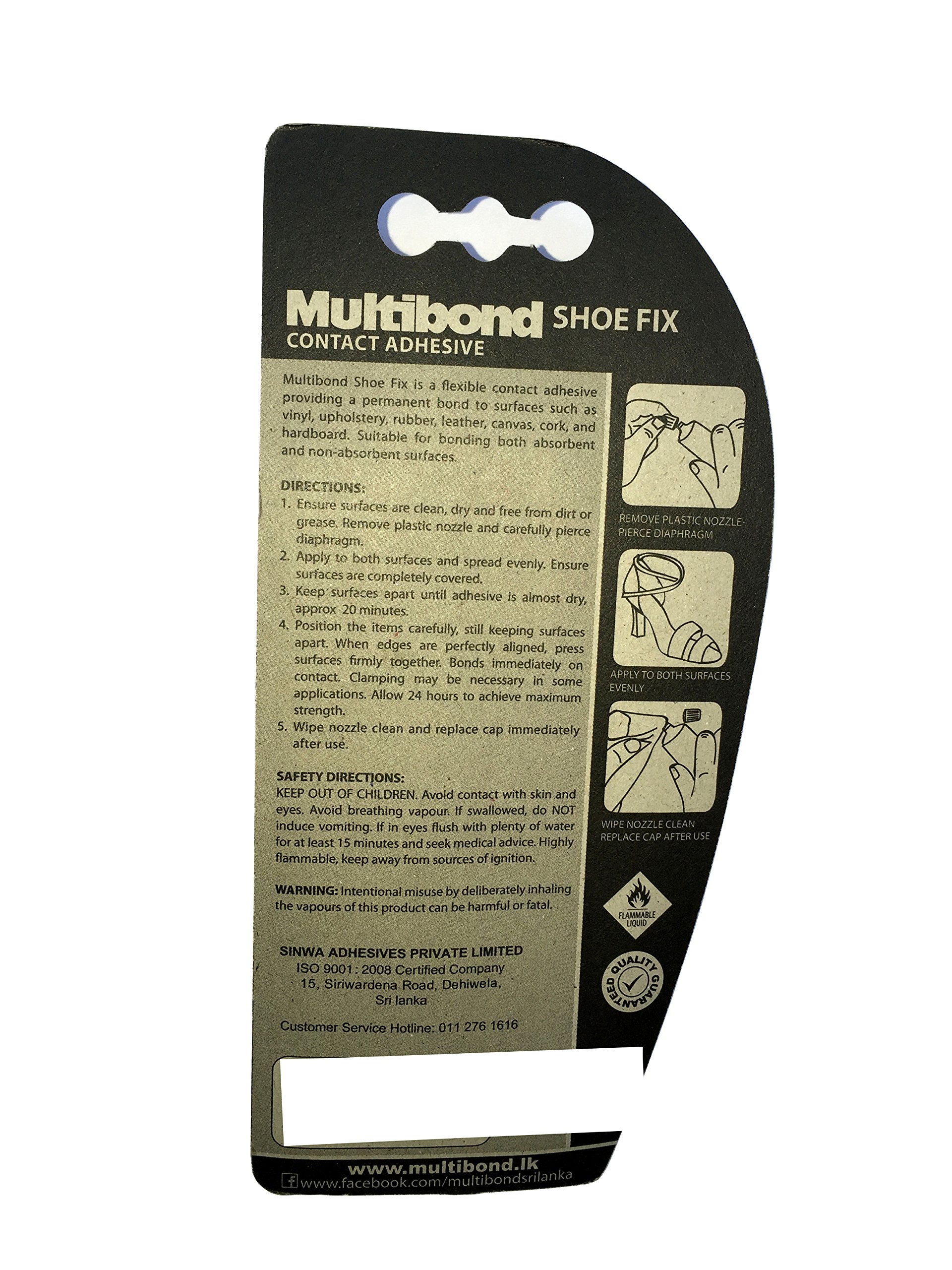 Multibond Contact Adhesive Shoe Fix Ideal for Bonding Rubber Leather
