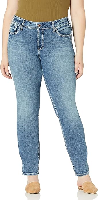 plus size slim leg jeans