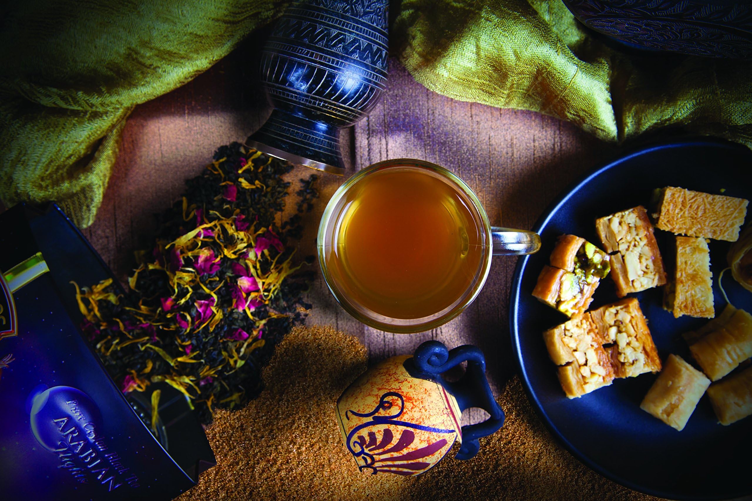 Pure Ceylon Tea - Mabroc Arabian Nights Blended Tea - 25 Tea Bags ; Net Weight 50g (1.76 oz) ; 25 Servings