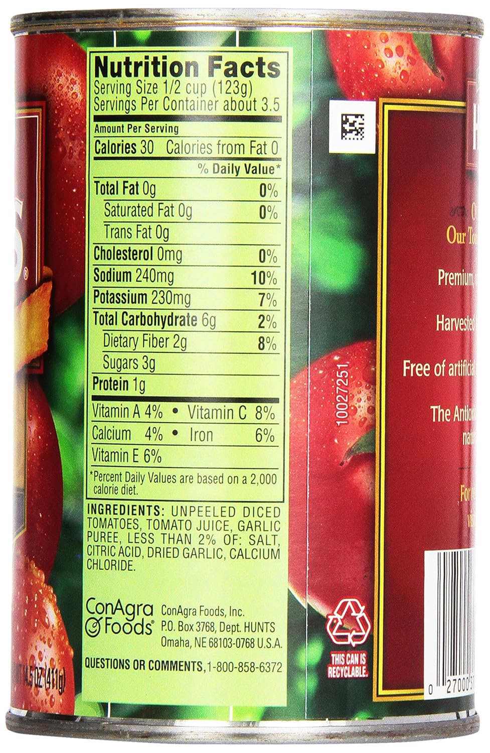 carbs in hunt's tomato paste
