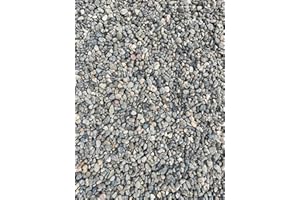MIGHTY109 40 LBS Grey Pea Gravel - Landscape Rocks - Drainage Rock - Gardening - Average Size 3/8 inch - 1/4 inch Stone
